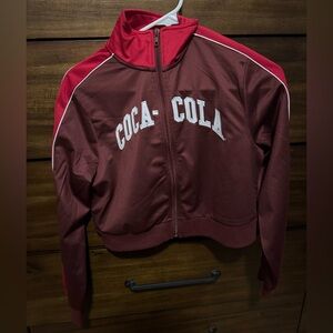 Coca-Cola - zip down track jacket - women’s/juniors - 
(x-small)